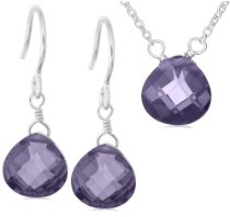 sterling-silver-purple-cubic-zirconia-pendant-earring-set